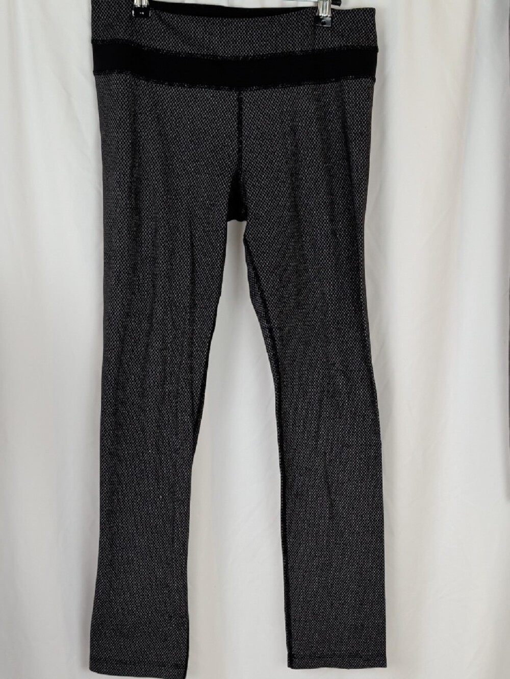 Lululemon Wunder Under Leggings Giant Herringbone Black Heathered Black  Size 8